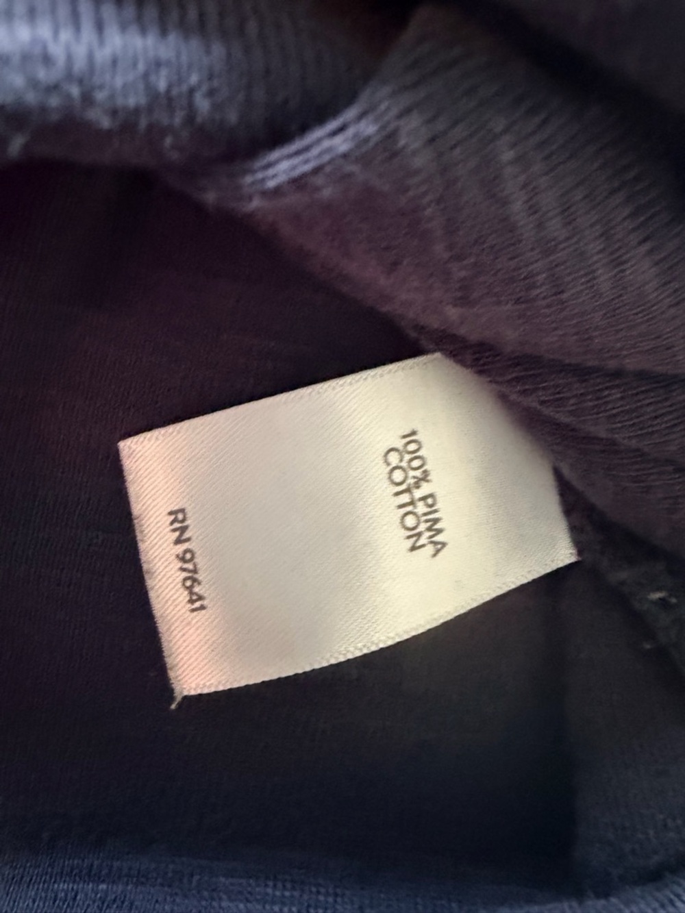 J Jill Pima Cotton Tee Womens Scoop Neck Elbow Sleeve Black Soft Basic Top L - Picture 5 of 8